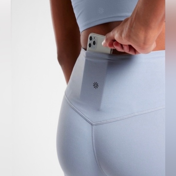 NWT Athleta Ultra High Rise Elation 7/8 Sky Blue Tight Size 1X. - Picture 3 of 8